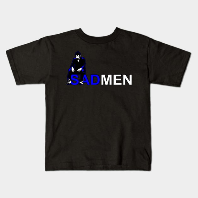 Sad men Kids T-Shirt by Everdream